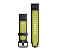 Garmin Quickfit 20 Mm Silicone Strap One Size Black / Electric Lime