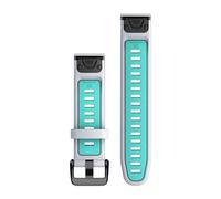 Garmin Quickfit 20 Mm Silicone Strap One Size Whitestone / Aqua