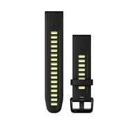 Garmin Quickfit 20 Mm Silicone Strap Black One Size Black / Electric Lime