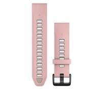 Garmin Quickfit 20 Mm Silicone Strap Pink One Size Dust Rose / Fog Gray