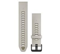 Garmin Quickfit 20 Silicone Strap Silver One Size Fog Gray / Dark Sandstone