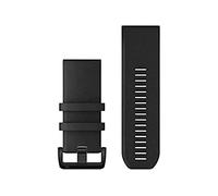 Garmin QuickFit 22 Black Watch Strap with Black Stainless Steel Hardware | Official Garmin watch band, fits select fēnix, instinct & more, ideal for daily wear, sports & daily wear, sweat resistant
