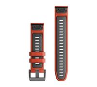 Garmin Quickfit 22 Mm Silicone Strap One Size Flame Red / Graphite
