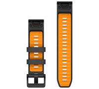 Garmin Quickfit 22 Mm Silicone Strap Brown One Size Graphite / Spark Orange