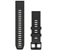Garmin QuickFit® 22 Silicone Strap in Black/Pebble Gray for Enhanced Watch Comfort