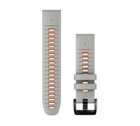 Garmin Quickfit 22 Mm Silicone Strap One Size Fog Gray / Ember Orange
