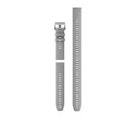 Garmin QuickFit® 22 Silicone Strap in Powder Gray for Enhanced Running Comfort