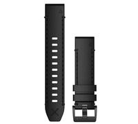 Garmin QuickFit 22 Watch Bands - Genuine Horween Leather Strap - Black