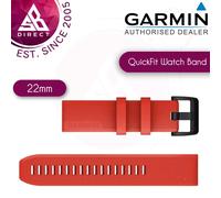 Garmin QuickFit 22mm Silicone Strap Bands│For Compatible Garmin Watch│Laser Red