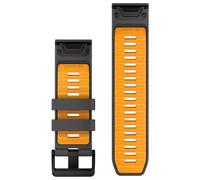 Garmin Quickfit 26 Mm Silicone Strap One Size Graphite / Spark Orange