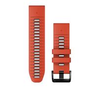 Garmin QuickFit 26 mm Watch Band - Flame Red/Graphite Silicone Band