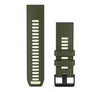 Garmin QuickFit Watch Band 26mm Silicone Strap, Olive/Citron | QuickFit compatible, easy strap replacement, secure fit, everyday comfort, customise your smartwatch style, tool-free