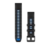 Garmin QUickFit 26 Watch Bands Black/Pilot Blue Silicone - 010-13393-09