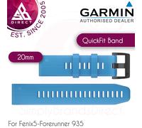 Garmin QuickFit Replacement Watch Strap Band│For Fenix5-Forerunner 935│Cyan Blue