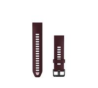 Garmin QuickFit Watch Band 20mm Silicone Strap, Dark Cherry/Dusty Rose | QuickFit compatible, easy strap replacement, secure fit, everyday comfort, customise your smartwatch style, tool-free