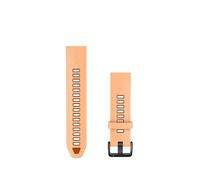 Garmin QuickFit Watch Band 20mm Silicone Strap, Shell Pink/Autumn Orange | QuickFit compatible, easy strap replacement, secure fit, everyday comfort, customise your smartwatch style, tool-free