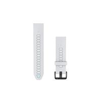 Garmin QuickFit Watch Band 20mm Silicone Strap, Whitestone/Ice Blue | QuickFit compatible, easy strap replacement, secure fit, everyday comfort, customise your smartwatch style, tool-free