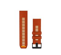 Garmin QuickFit Watch Band 26mm Silicone Strap, Autumn Orange/Spark Orange | QuickFit compatible, easy strap replacement, secure fit, everyday comfort, customise your smartwatch style, tool-free