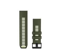 Garmin QuickFit Watch Band 26mm Silicone Strap, Olive/Citron | QuickFit compatible, easy strap replacement, secure fit, everyday comfort, customise your smartwatch style, tool-free