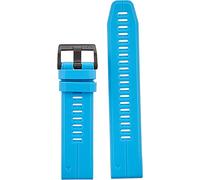 Garmin QuickFit Watch Bands (22mm), suitable for selected fēnix-, epix-, Descent-, D2-, Instinct-, Forerunner- and Approach series smartwatches, Original accessory, Silicone, Cyan Blue