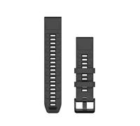 Garmin QuickFit Watch Bands (22mm), suitable for selected fēnix-, epix-, Descent-, D2-, Instinct-, Forerunner- and Approach series smartwatches, Original accessory, Silicone, Graphite/Black