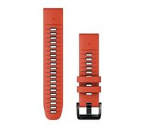 Garmin QuickFit Watch Bands (22mm), suitable for selected fēnix-, epix-, Descent-, D2-, Instinct-, Forerunner- and Approach series smartwatches, Original accessory, Silicone, Flame Red/Graphite