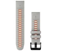 Garmin - Spare strap - Bracelet QuickFit 22mm Silicone Gris / Orange in Silicone - Grey Grey one size