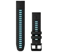 Garmin - Spare strap - Bracelet QuickFit 22mm Silicone Noir / Bleu Cirrus in Silicone - Black Black one size