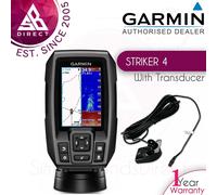 Garmin STRIKER 4│Colour GPS Sonar CHIRP Depth Sounder Fish Finder & Transducer