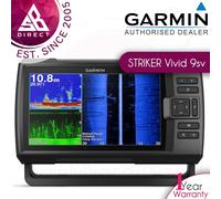 Garmin STRIKER Vivid 9sv│9" Marine GPS Fish Finder│SIDEVU/CLEARVU/CHIRP│IPX7