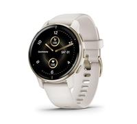Garmin Venu 2 PLUS (45 mm), AMOLED GPS Smartwatch with All-day Advanced Health and Fitness Features, Voice Functionality, Music Storage, Wellness Smartwatch with up to 9 days battery life, Ivory