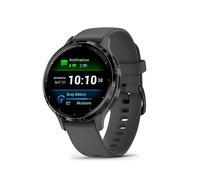 Garmin Venu 3S, 41mm GPS smartwatch, AMOLED touchscreen, all-day advanced health & fitness features, voice functionality, music storage, wellness smartwatch with up to 10 days battery life,Pebble Grey