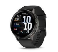 Garmin Venu 4 45mm - GPS Smartwatch, AMOLED Touchscreen, 24/7 Advanced Health & Fitness, 80+ sports apps, Flashlight, ECG app, Sleep Tracking, Fitness coach, up to 12 days battery life, Slate/Black