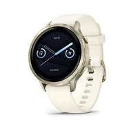 GARMIN Venu 4 Smart Watch - Lunar Gold with Bone Silicone Band, 41 mm, Cream,Gold