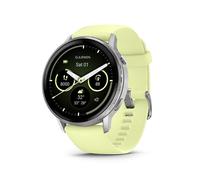 GARMIN Venu 4 Smart Watch - Silver with Citron Silicone Band, 45 mm, Yellow