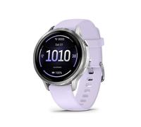 GARMIN Venu 4 Smart Watch - Silver with Periwinkle Silicone Band, 41 mm, Silver/Grey,Purple