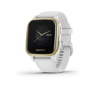 Garmin Venu Sq, GPS Smartwatch with Bright Touchscreen Display, Up to 6 Days of Battery Life, Light Gold and White