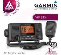 Garmin VHF 215i AIS Marine Radio with Removable Fist Mic│Class D DSC│For Sailor