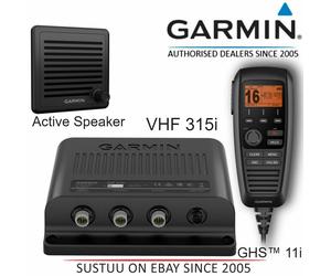 Garmin VHF Class D DSC 315i Marine Radio with GHS 11i Handset & Active Speaker