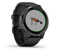 Garmin Vívoactive 4, GPS Smartwatch, Features Music, Body Energy Monitoring, Animated Workouts, Pulse Ox Sensors and More, Black/Slate