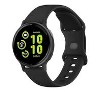 Garmin Vivoactive 5/M3 Music strap, 20mm Soft Silicone Replacement for Garmin Vivoactive 5/3 (Black)
