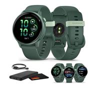 Garmin Vivoactive 6 Fitness GPS Smartwatch (Metallic Jasper Green) Bundle | For Running, Training & Health | AMOLED Display | 11-Day Battery | 80+ Sports Modes | Activity Tracking | Music + More