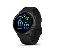 Garmin vívoactive 6 GPS 42mm Smartwatch, AMOLED Touchscreen, All-day Health Monitoring, Personalised Fitness Features, Advanced Sleep Coaching, Music, up to 11 days battery life, Black/Slate