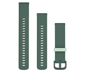 Garmin vivoactive 6 replacement 20mm Band, Quick Release, 2 sizes included, Silicone, Original accessory, Jasper Green