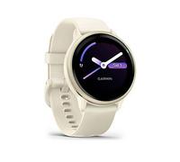Garmin vívoactive 6 GPS 42mm Smartwatch, AMOLED Touchscreen, All-day Health Monitoring, Personalised Fitness Features, Advanced Sleep Coaching, Music, up to 11 days battery life, Bone/Lunar Gold