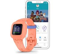 Garmin vívofit® jr. 3 Kids Fitness Tracker, Peach Leopard, Up to 1 Year Battery Life, Swim-Friendly, Activity Unlocks Adventure