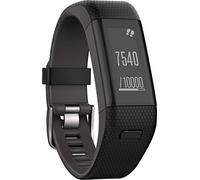 Garmin Vivosmart HR+ GPS Fitness Activity Tracker with Smart Notifications and Wrist Based Heart Rate Monitor - Regular, Black, 010-01955-30