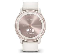 Garmin Vvomove Sport Smartwatch - Ivory Case and Silicone Band with Peach Gold Accents