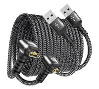 Garmin Watch Charger Cable Right Angle [2-Pack,4ft] Compatible with Garmin Fenix 8 7 7S 7X 6 6S 6X 5 5S 5X, Forerunner 965 955 945 45 245, Vívoactive 5 4 3S, Approach S60 S40 S42 G12 S10-Black