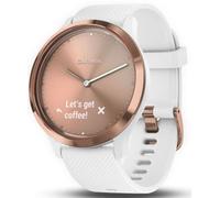Garmin Watch Vivomove HR Rose Gold Tone with White Silicone Band D - Gold GMN-129